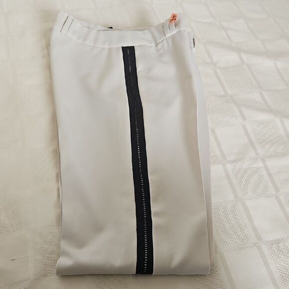 Cream Straight Leg Dress Pants with Tailored Fit - Picture 13 of 16